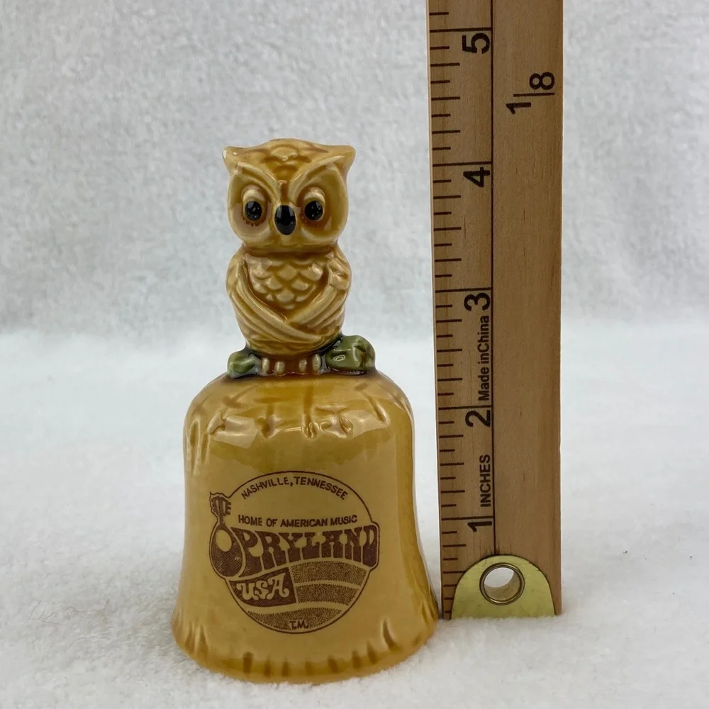 VTG Opryland Nashville Tan Owl Bell 4.25” Japan